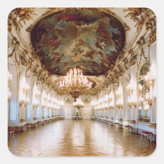 Die große Galerie Quadratischer Aufkleber (Vorderseite)