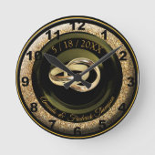 Die große Gatsby-Geschenkuhr Runde Wanduhr (Vorderseite)