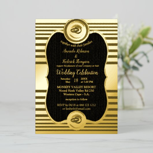 Die große Gatsby-Inspiration Folieneinladung (Stehend vorne)