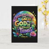 Die Größe Gottes entdecken - Vergrößerte VBS 2025 Karte (Gelbe Blume)