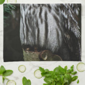 Die große graue Eule kta Geschirrtuch (Gefaltet)