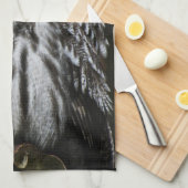 Die große graue Eule kta Geschirrtuch (Viertel Falte)