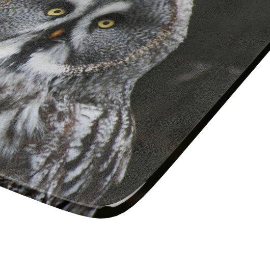 Die große graue Owl-Cbcnm Schneidebrett (Ecke)