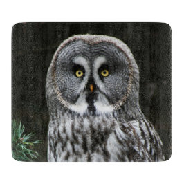 Die große graue Owl-Cbcnm Schneidebrett