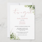 Die große, grüne Rose-Kinderdusche Einladung (Vorderseite)