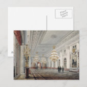 Die große Halle, Winterpalast, St. Petersburg Postkarte (Vorne/Hinten)