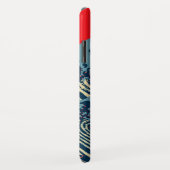 Die große Hokusai-Welle im farbenfrohen Stil Case-Mate iPhone Hülle (Hinten/Rechts)