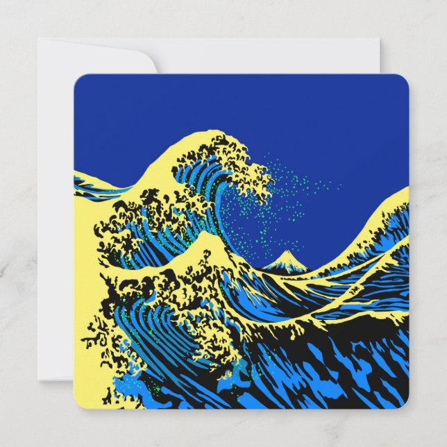 Die große Hokusai-Welle im Pop Art Deco (Vorderseite)