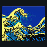 Die große Hokusai-Welle im Pop Art Deco Fotodruck<br><div class="desc">Ein von der Großen Welle von Kanagawa inspiriertes, von dem japanischen Künstler Hokusai gemaltes Design. Es wird in einem lebendigen Pop-Kunststil dargestellt. Klingt gut, eine tolle Geschenkidee. Eine tolle Geschenkidee! Verwenden Sie den Link "Diesen Designer Gefragt", um uns mit Ihren speziellen Designanfragen oder für Hilfe bei Ihren individuellen Anpassungsbedürfnissen zu...</div>