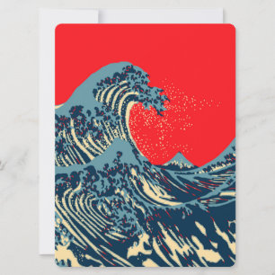 Die große Hokusai-Welle im Stil der Hope Art