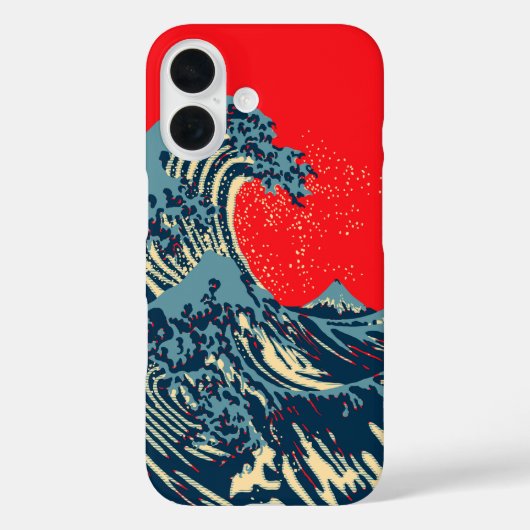 Die große Hokusai-Welle im Stil der Hope Art Case-Mate iPhone Hülle (Rückseite)