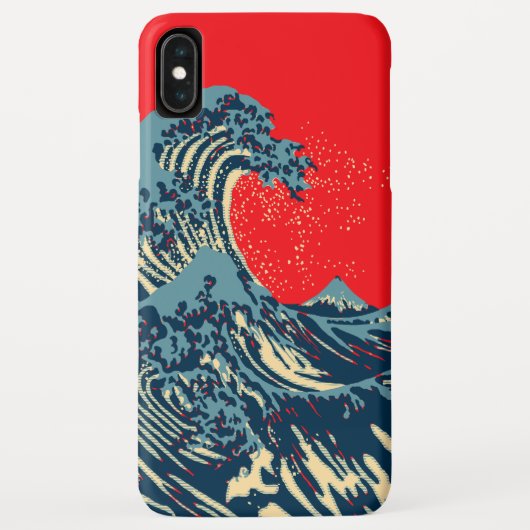 Die große Hokusai-Welle im Stil der Hope Art Case-Mate iPhone Hülle (Rückseite)