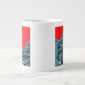Die große Hokusai-Welle im Stil der Hope Art Jumbo-Tasse (Vorderseite)
