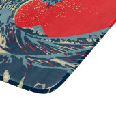 Die große Hokusai-Welle im Stil der Hope Art Schneidebrett (Ecke)