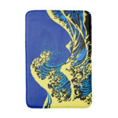 Die große Hokusai Welle in der Pop-Kunst-Art Badematte (Vorderseite Vertikal)