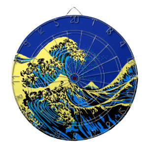 Die große Hokusai-Welle in Pop Art Style Accent Dartscheibe
