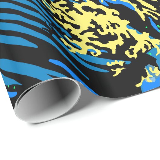 Die große Hokusai-Welle in Pop Art Style Accent Geschenkpapier (Rolleneckpunkt)