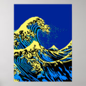 Die große Hokusai-Welle in Pop Art Style Accent Poster (Vorne)