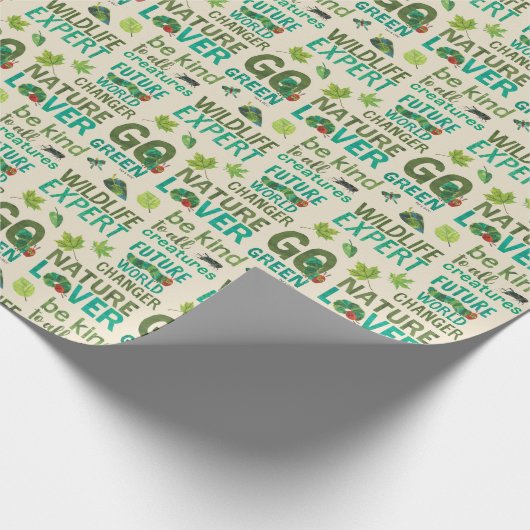 Die große Hungersnot der Raupe in der Zukunft Geschenkpapier (Ecke)