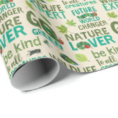 Die große Hungersnot der Raupe in der Zukunft Geschenkpapier (Rolleneckpunkt)