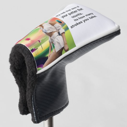 Die Größe Ihres Putter Golf Headcover (3/4 Vorderseite)