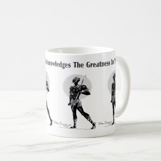 Die Größe in mir Kaffeetasse (VorderseiteRechts)