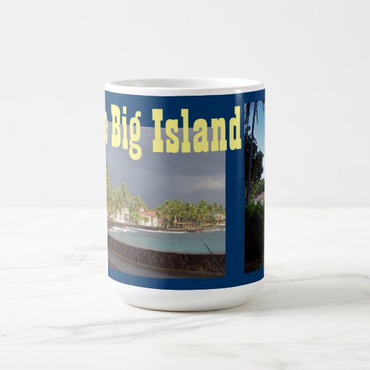 Die große Insel Hawaii Kaffeetasse (Mittel)