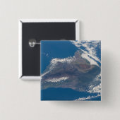 Die große Insel Hawaii und ihre Berge Button (Vorne & Hinten)