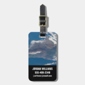 Die große Insel Hawaii und ihre Berge Gepäckanhänger (Vorderseite vertikal)