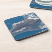 Die große Insel Hawaii und ihre Berge Getränkeuntersetzer (Linke Seite)