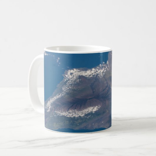 Die große Insel Hawaii und ihre Berge Kaffeetasse (Vorderseite Links)