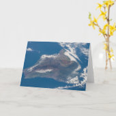 Die große Insel Hawaii und ihre Berge Karte (Gelbe Blume)