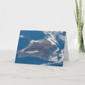 Die große Insel Hawaii und ihre Berge Karte (Vorderseite)