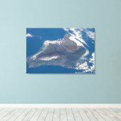 Die große Insel Hawaii und ihre Berge Leinwanddruck (Insitu (Holzboden))