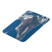 Die große Insel Hawaii und ihre Berge Magnet (Linke Seite)