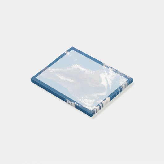 Die große Insel Hawaii und ihre Berge Post-it Klebezettel (angewinkelt)