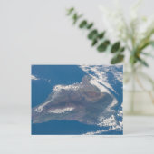 Die große Insel Hawaii und ihre Berge Postkarte (Stehend Vorderseite)