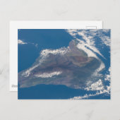 Die große Insel Hawaii und ihre Berge Postkarte (Vorne/Hinten)