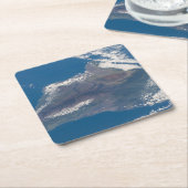 Die große Insel Hawaii und ihre Berge Rechteckiger Pappuntersetzer (angewinkelt)