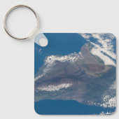 Die große Insel Hawaii und ihre Berge Schlüsselanhänger (Vorderseite)