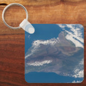 Die große Insel Hawaii und ihre Berge Schlüsselanhänger (Vorderseite)