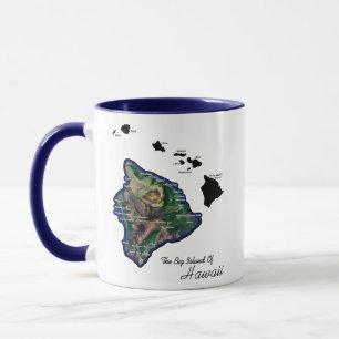 Die Große Insel von Hawaii mit den hawaiianischen Tasse