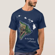 Die große Insel von Hawaii mit hawaiianischen Inse