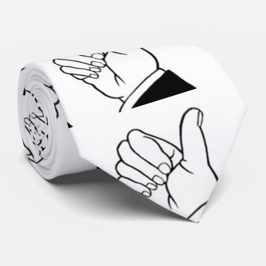 ***DIE GROSSE ITALIENISCHE GESTURE***-KRAWATTE KRAWATTE (Gerollt)