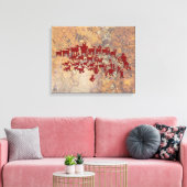 Die große Jagd auf Petroglyph Leinwanddruck (Insitu (Wohnzimmer))