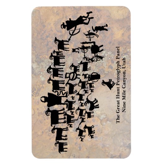 Die große Jagd auf Petroglyph Magnet (Vertikal)