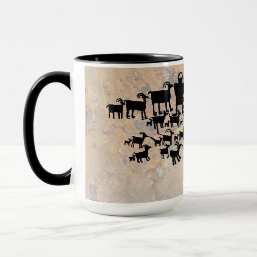 Die große Jagd auf Petroglyph Tasse (Links)