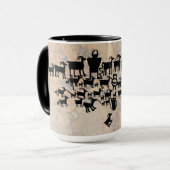 Die große Jagd auf Petroglyph Tasse (Vorderseite Links)