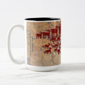 Die große Jagd auf Petroglyph Zweifarbige Tasse (Links)