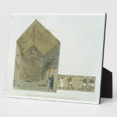 Die Große Kammer in der zweiten Pyramide Ghizehs, Fotoplatte (Seite)
